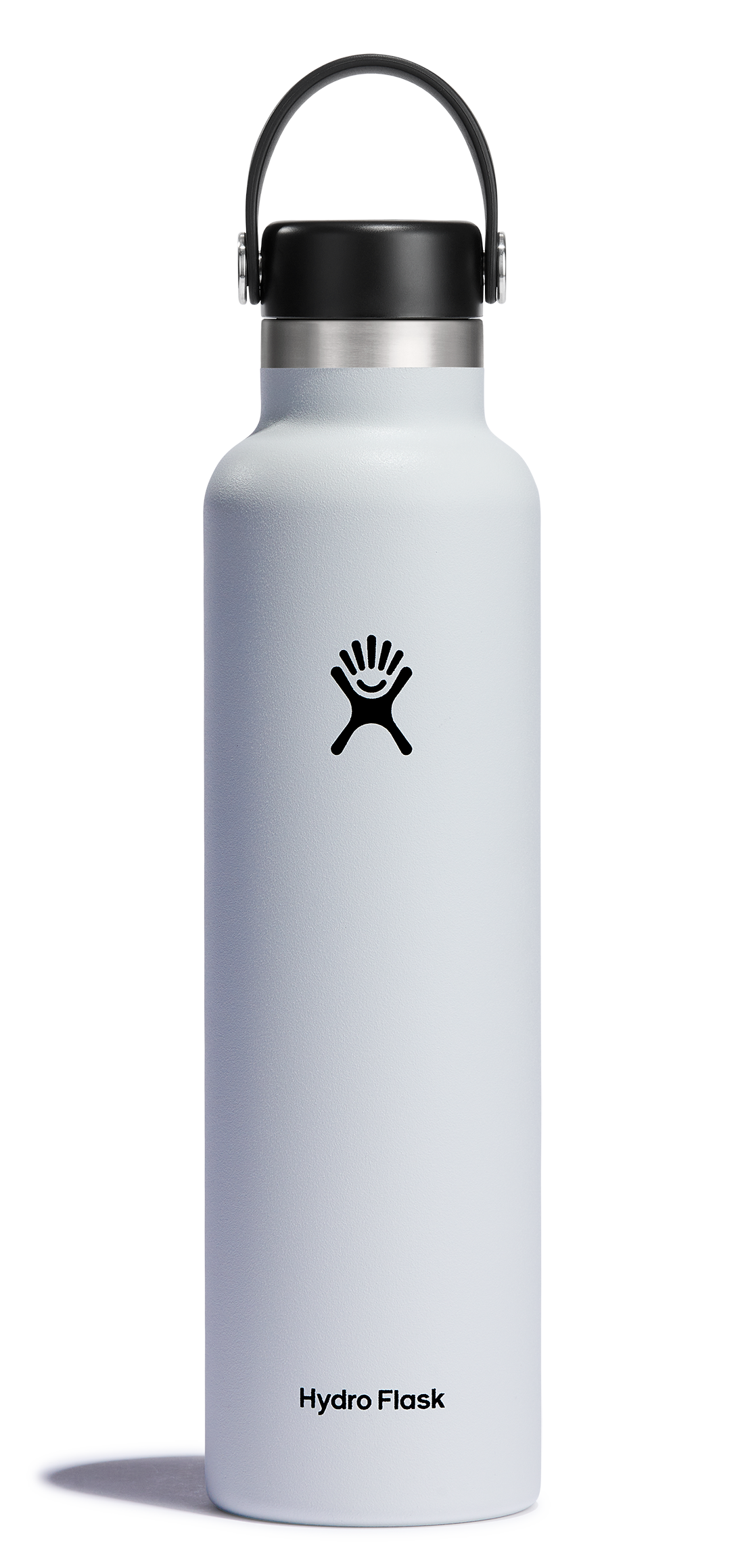 Hydro Flask Standard Mouth 18oz Insulated Water Bottle with Flex Cap, perfect for keeping drinks hot or cold on the go.
